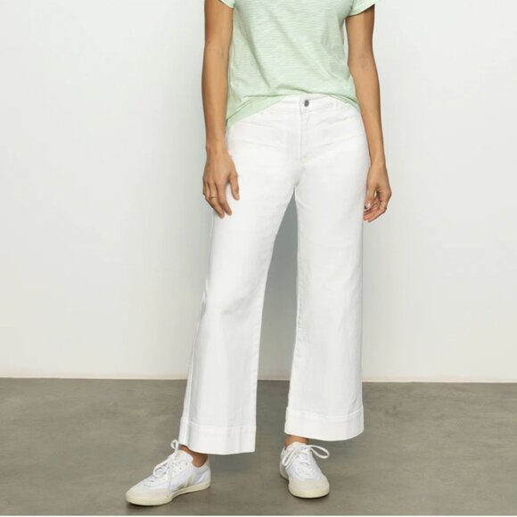 Sanctuary Pants - Sanctuary | Voyage Crop in White